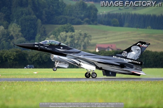 2019-09-07 Zeltweg Airpower 10060 General Dynamics F-16 Fighting Falcon - Belgian Air Force